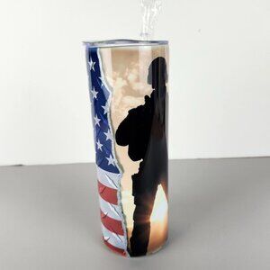 Military 20oz Stainless Steel Skinny Tumbler